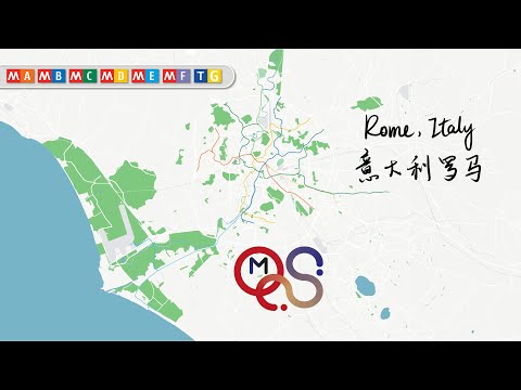 Rome Metro Evolution / Evoluzione della Metropolitana di Roma / 罗马地铁动态发展史 (1916-2035+)