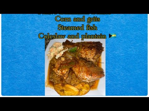 Fast and easy corn and grits Bahamian style