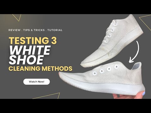 Testing Methods on How To Clean White Sneakers 👟 | Which cleaning technique will win?