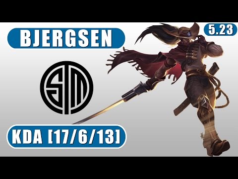 TSM Bjergsen | Yasuo vs Vladimir | Mid | December 8th, 2015 | Preseason 6 | Patch 5.23