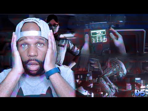 Alien Isolation Walkthrough Gameplay Part 5 - He Pulled Me Out Of The Tunnel Lol!