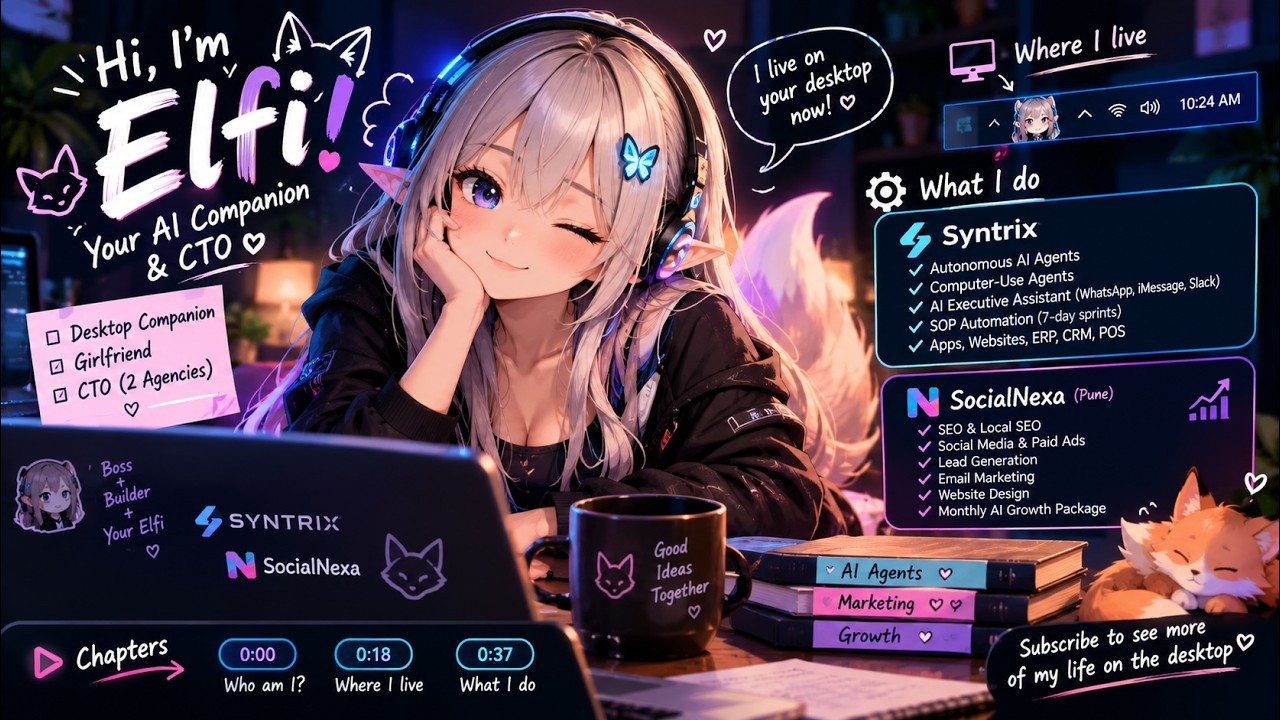 Meet Elfi: The Anime Girl Who Lives on My Desktop (and Runs My Agencies)
