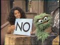 Classic Sesame Street Maria And Oscar The Word No Sign 1975