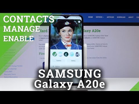 How to Assign Photo to Contact in SAMSUNG Galaxy A20e - Personalize Contacts