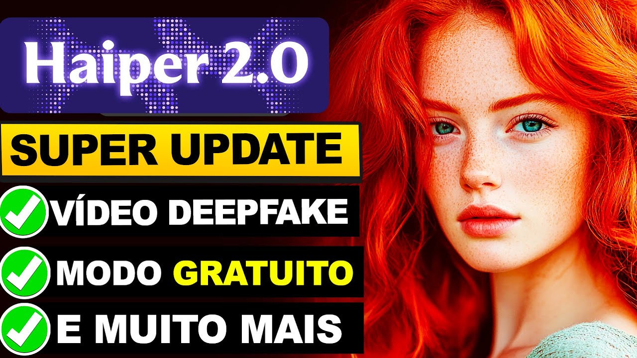 INTELIGÊNCIA ARTIFICIAL GRÁTIS de VIDEO GRANDE UPDATE de QUALIDADE ( Video + Avatar )