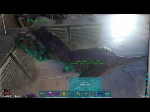 ARK: Survival Evolved- Official PVP Mutated Rex Hatching. Boss rex