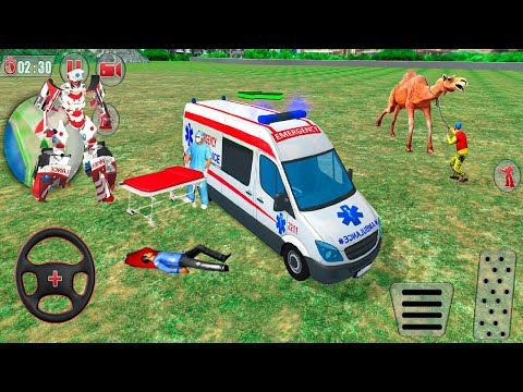 Ambulance Robot Car Transform #30 - Doctor Hero Flying Robot Rescue - Android GamePlay