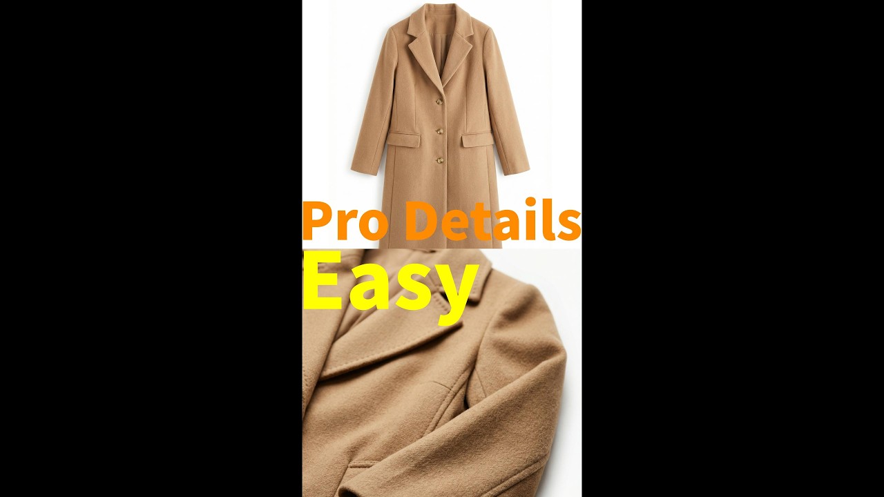 Make clothing detail shots in 3 steps