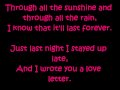 Leona Lewis Love Letter lyrics