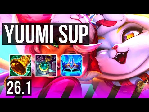 YUUMI & Zeri vs LEONA & Yunara (SUP) | Perfect KDA: 3/0/39 | KR Master | 26.1
