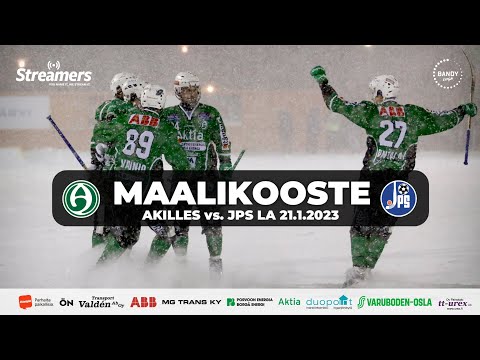Kooste bandyliigan ottelusta Akilles - JPS 21.1.2023