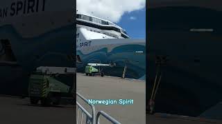 Norwegian Spirit docked port of Tauranga, New Zealand #cruiseship #nclcruiseline #Shorts