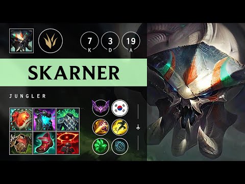 Skarner Jungle vs Jarvan IV: Rampage - KR Master Patch 14.19
