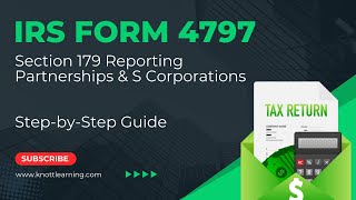 IRS Form 4797 Reporting - S Corporation Sale of Section 179 Property - Step-by-Step Instruction