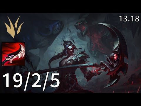 Kayn Jungle vs Kindred - EUW Master | Patch 13.18
