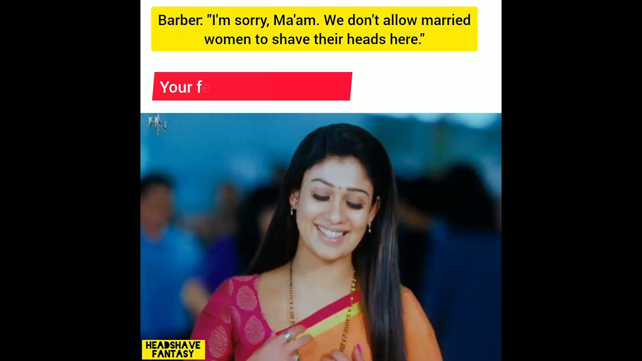 Ruthless Wife | Headshave Shorts Captions | Actress Bald Memes | Nayanthara