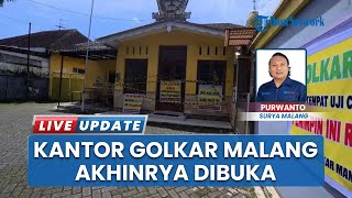 Disegel 1,5 Bulan, Kantor DPD Partai Golkar Kota Malang Akhirnya Dibuka Kembali