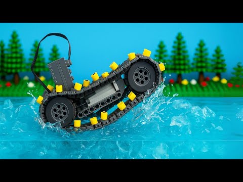 Frozen Ice Water Trap! Can LEGO Tank Escape...