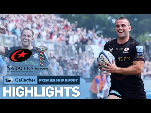 Saracens v Harlequins - HIGHLIGHTS | Hat-Trick at the StoneX! | Gallagher Premiership 2021/22