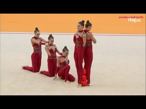 Ukraine 3 balls + 2 ropes AA - ECh Guadalajara 2018