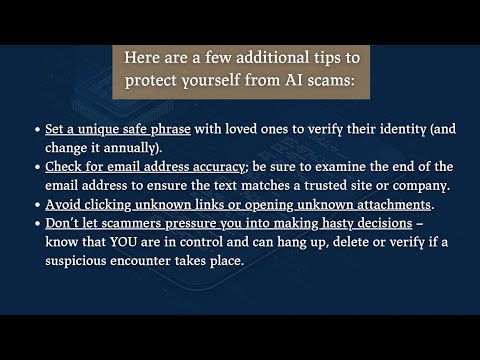 Scam Video Part One Consumer Protection Week Part 2