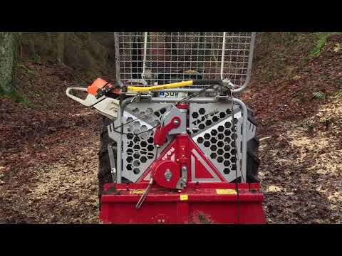 Fendt 203 Holz rücken Test TAJFUN 35A 3,5t Winde Sturmschaden aufarbeiten