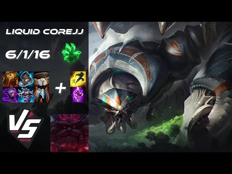Team Liquid CoreJJ TOP Skarner vs Ornn - NA Grandmaster Patch 14.11