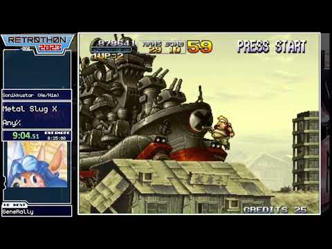 Retrothon 2023 - (169) Metal Slug X (any%) by Sonikkustar
