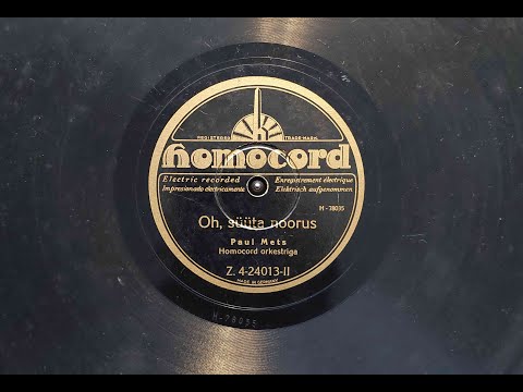 Paul Mets - Oh, süüta noorus (1930)