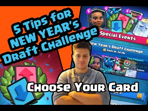 NEW YEARS DARFT CHALLENGE - 5 TIPS TO DOMINATE (Clash Royale Live)