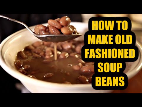Old Fashioned Soup Beans Recipe - HOW TO - Pinto Beans With Bacon And Coffee - Country Cooking
