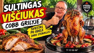 Juicy Cobb-Grilled Chicken | Butter under the skin works wonders!