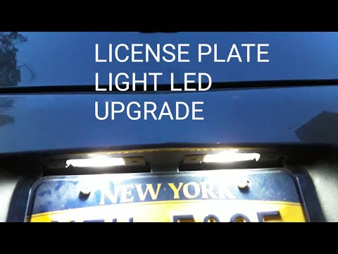 HOW TO INSTALL LED  LICENSE PLATE LIGHTS ON A ACURA TL 2009-2014 TUTORIAL QUICK EASY