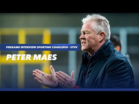 Pregame Interview Sporting Charleroi - STVV | Peter Maes | 2020 - 2021