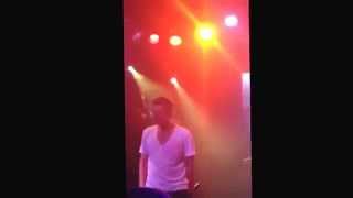 Nick carter and jordan knight singing Paper at the nick and knight album release party