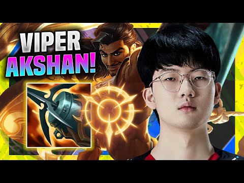 VIPER TRIES FIRST TIME NEW CHAMPION AKSHAN! - EDG Viper Plays Akshan ADC vs Aphelios! | Season 11