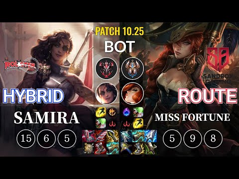 KT HyBriD Samira vs SB Route Miss Fortune Bot - KR Patch 10.25