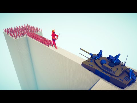 CAN 100x SAMURAI & GIANT CROSS THE BRIDGE? - Totally Accurate Battle Simulator TABS