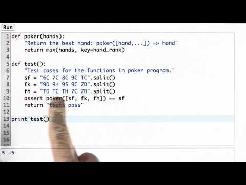 Testing Design of Computer Programs