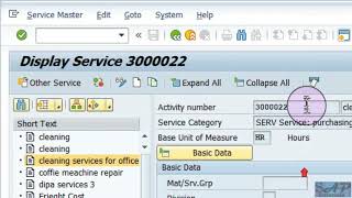 04.5) Service Master Record in SAP MM (ECC / S4 HANA). #sap #sapmm #sapmaterialmanagement