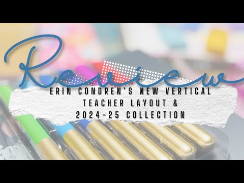 New Erin Condren Teacher Vertical Planner and Accessories| all the things, all the details! 2024-25