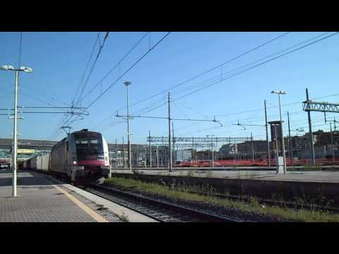 E190.025 Taurus GWR 357 Km/h di ÖBB sul MRS 67362 in transito a Roma Tiburtina