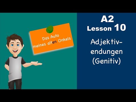 Learn German | Genitive adjective endings | Genitiv | German for beginners | A2 Lesson 10