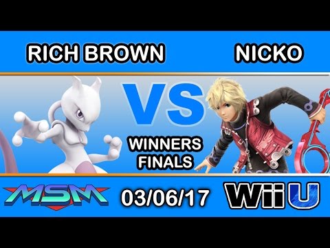 MSM 88 - PG | Rich Brown (Mewtwo) Vs. FAD | Nicko (Shulk) Winners Finals - Smash Wii U