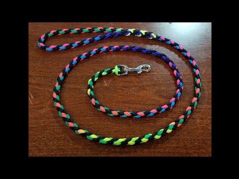 How To Make A Paracord 4-Strand Round Leash