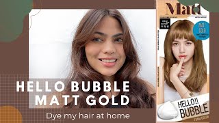 HELLO BUBBLE MISE EN SCENE MATT GOLD (DYE YOUR HAIR AT HOME)