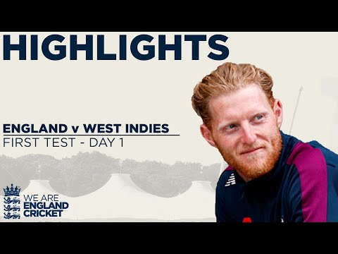 Day 1 Highlights | Cricket Is Back As Burns and Denly Dig In | England v West Indies 1st Test 2020
