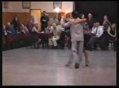  Javier Rodriguez  and  Geraldine Rojas  are  dancing  to  the  tango  "  Mandria  "