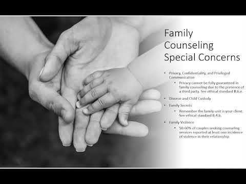 Counseling Ethical Issues In Groups, Couples, and Family Counseling