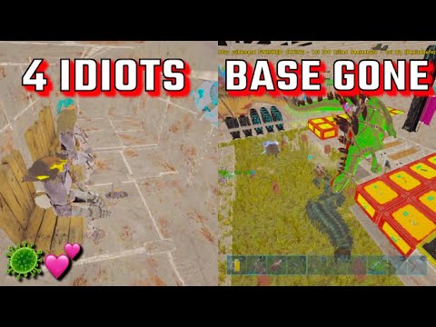 4 Idiots Raid A Bog Plat!! | Ark Survival Evolved Official PvP | Banditos